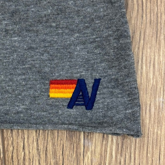 Aviator Nation Women's Logo Tee Size Small In Heather Grey - Picture 2 of 5